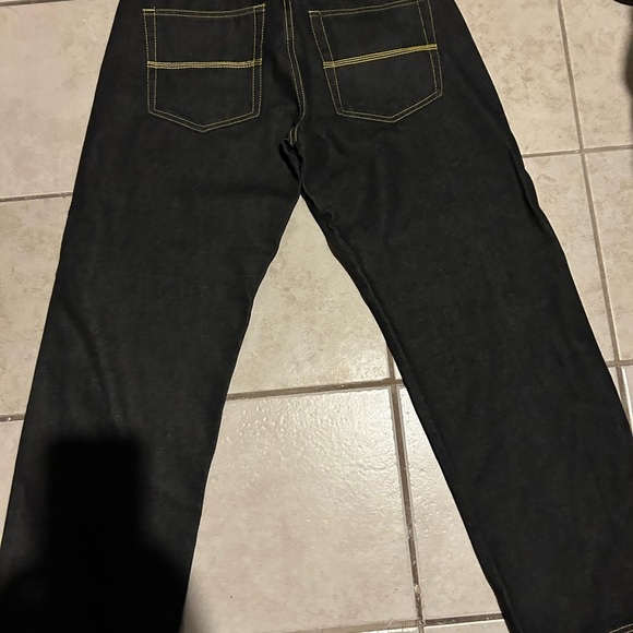 Dmax Men's black jeans  34×32 Original Fit Straight Leg Button Fly Jeans . - Picture 3 of 3